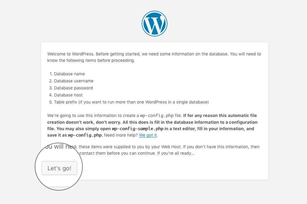 Installa WordPress manualmente